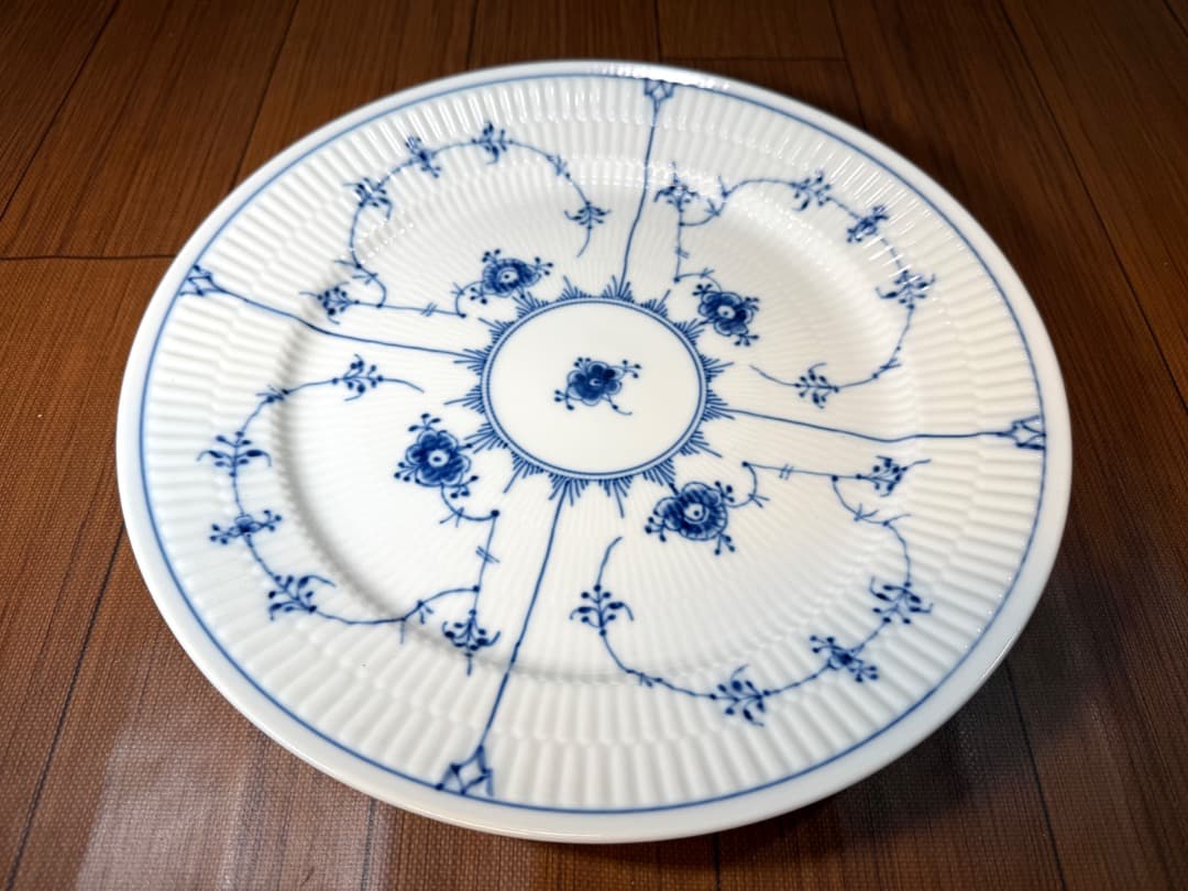 ロイヤルコペンハーゲン ブルーフルテッド プレーンレース 27cm 4枚セット