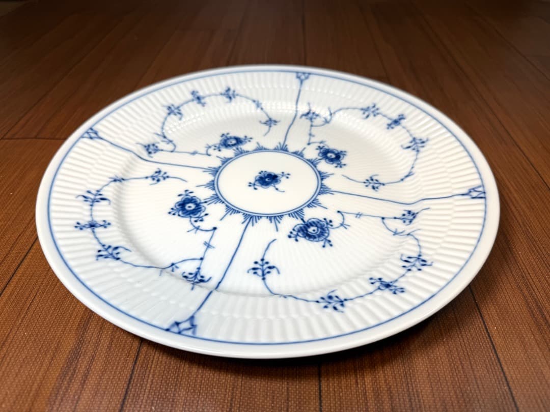 ロイヤルコペンハーゲン ブルーフルテッド プレーンレース 27cm 4枚セット