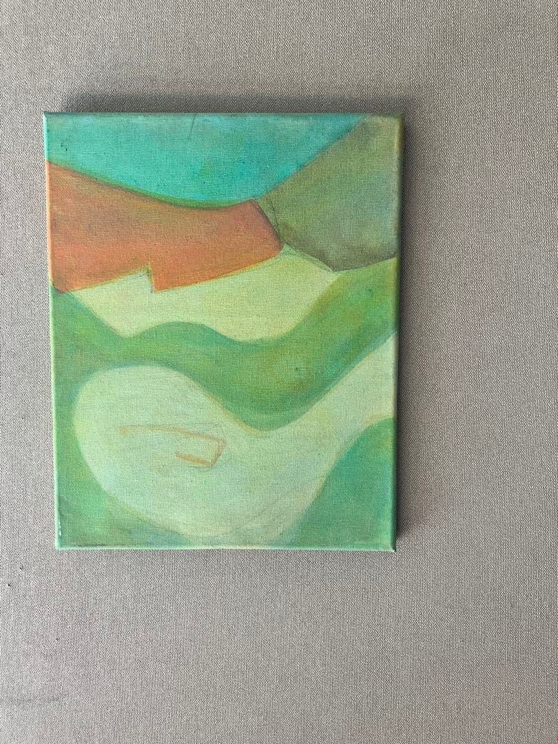 抽象画 『ねえ、かわいい？を3回きく』