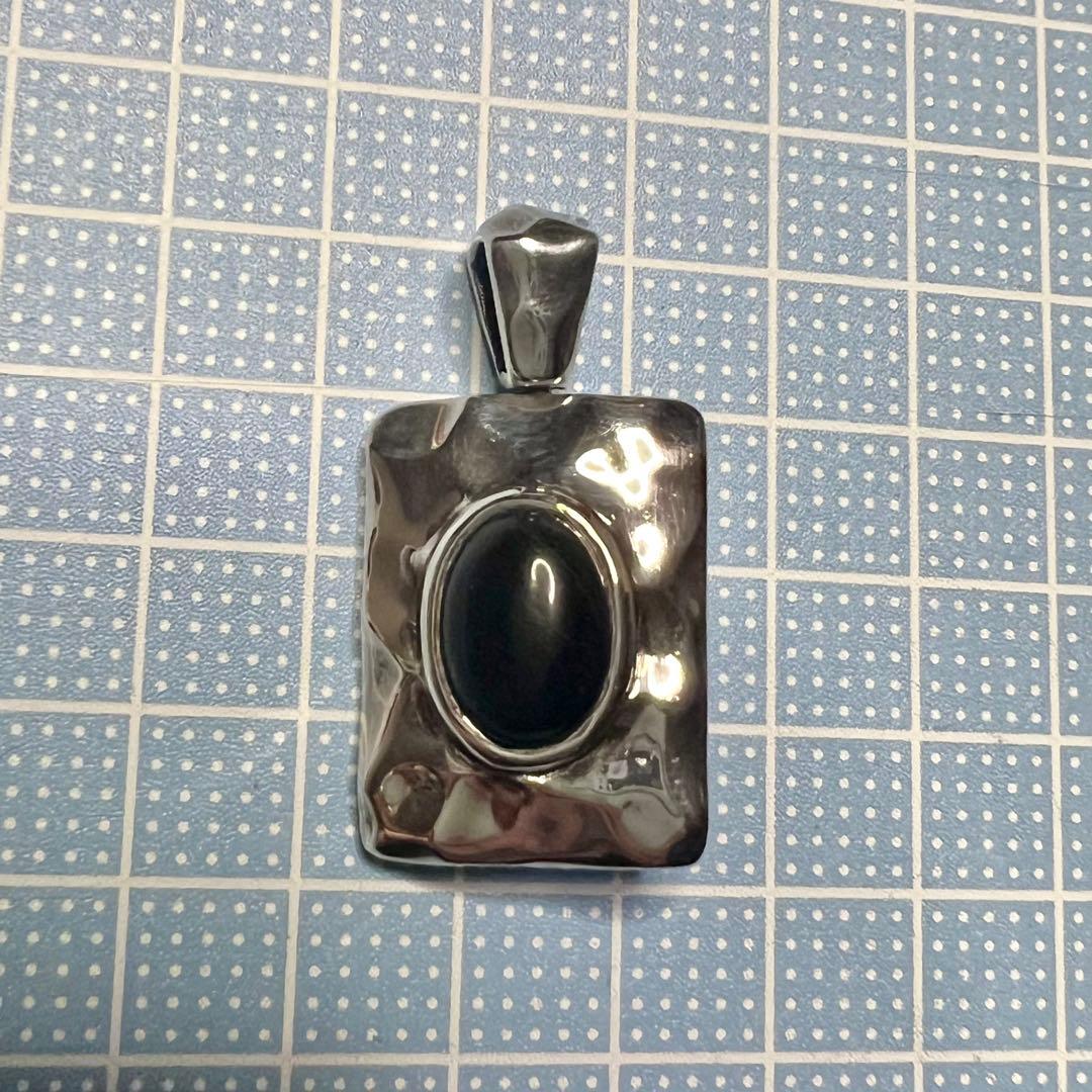 SAAD シルバー925 リバーシブル ブルータイガーアイ ペンダントトップ