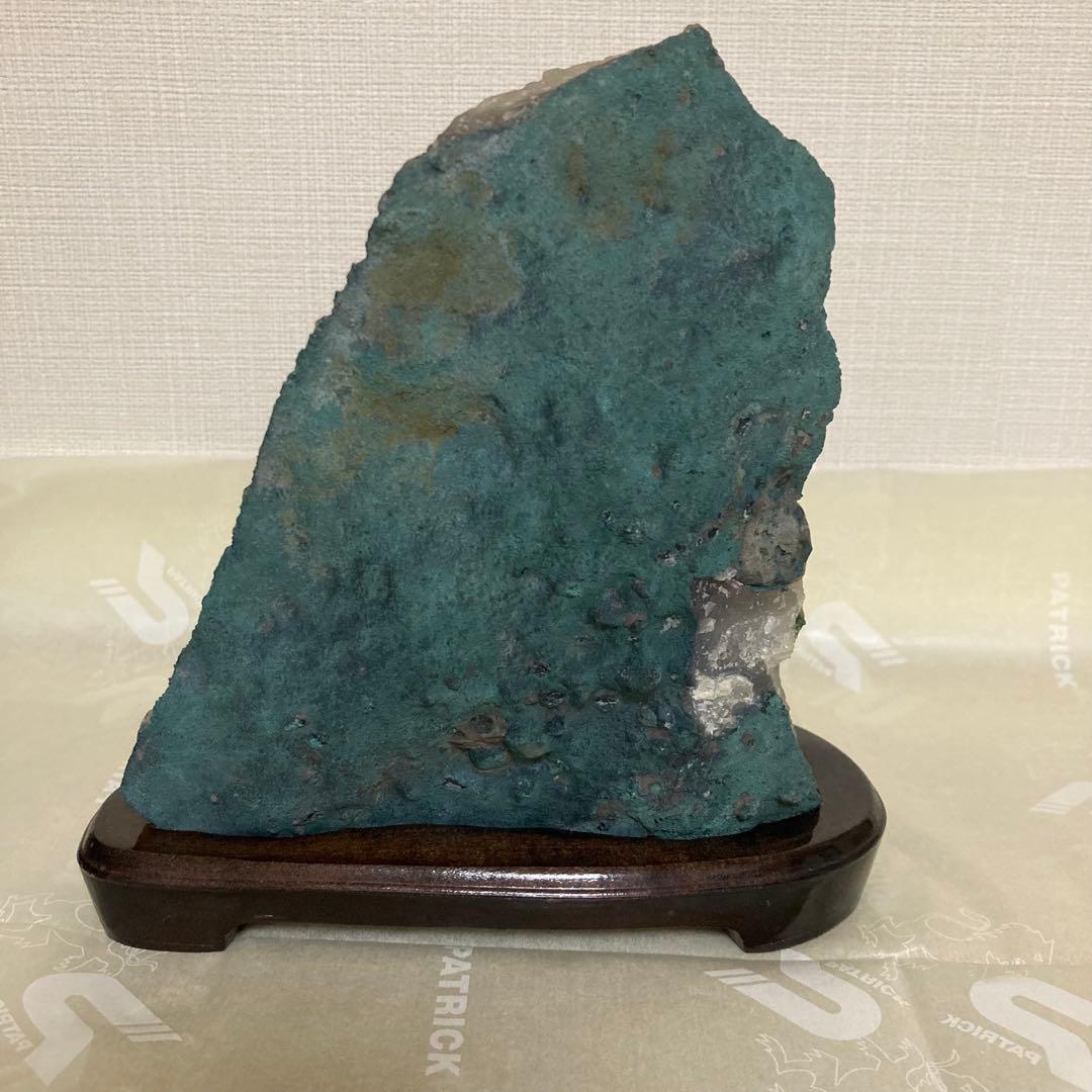 高品質 アメジスト クラスター 美極濃紫 木製台座付き　浄化　開運