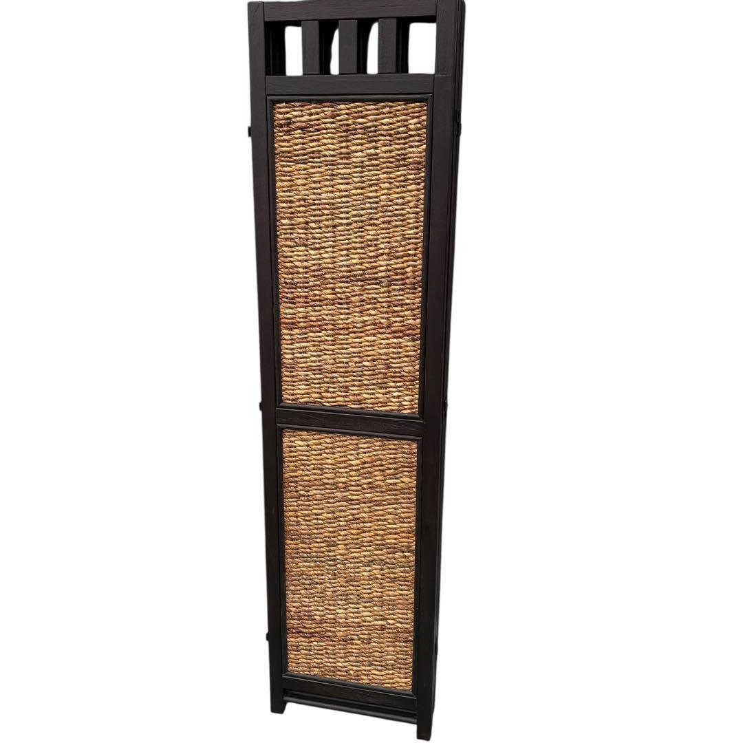 スクリーン 4連 パーテーション 衝立 バナナリーフ アジアンリゾート 完成品