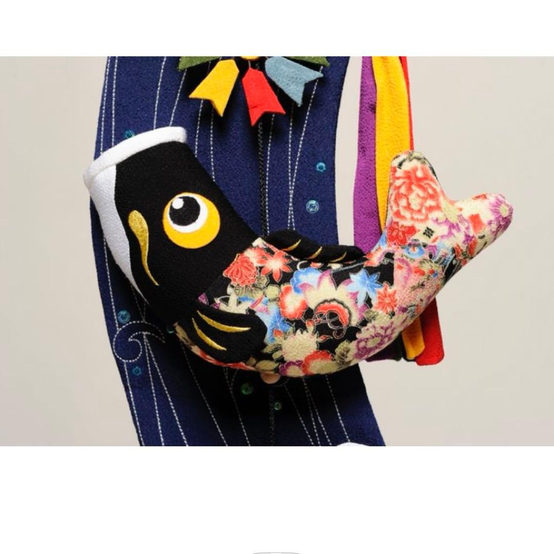 室内鯉のぼり　登竜門伝説　中　人形の伏見屋　鯉のぼり　つるし飾り　ちりめん　高級