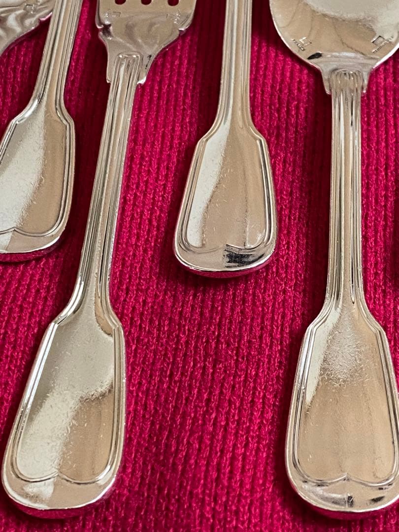 希少レア】クリストフル シノン（フィレ） ソーススプーン＆フォーク 6