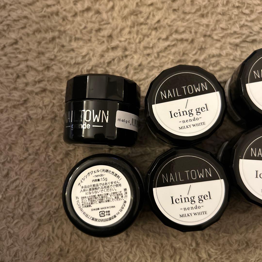 ネイルタウン アイシングジェル 大容量 10個セット