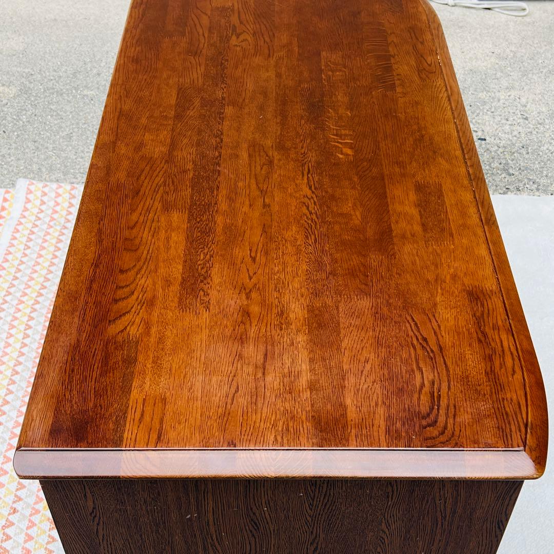 文机　座机　デスク　テーブル　鍵付き　レトロ