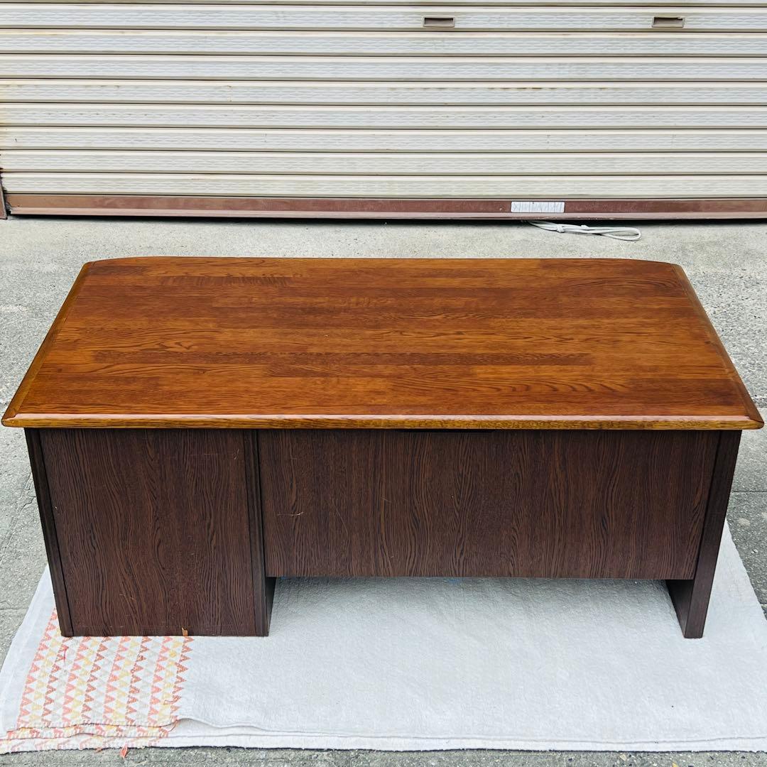 文机　座机　デスク　テーブル　鍵付き　レトロ