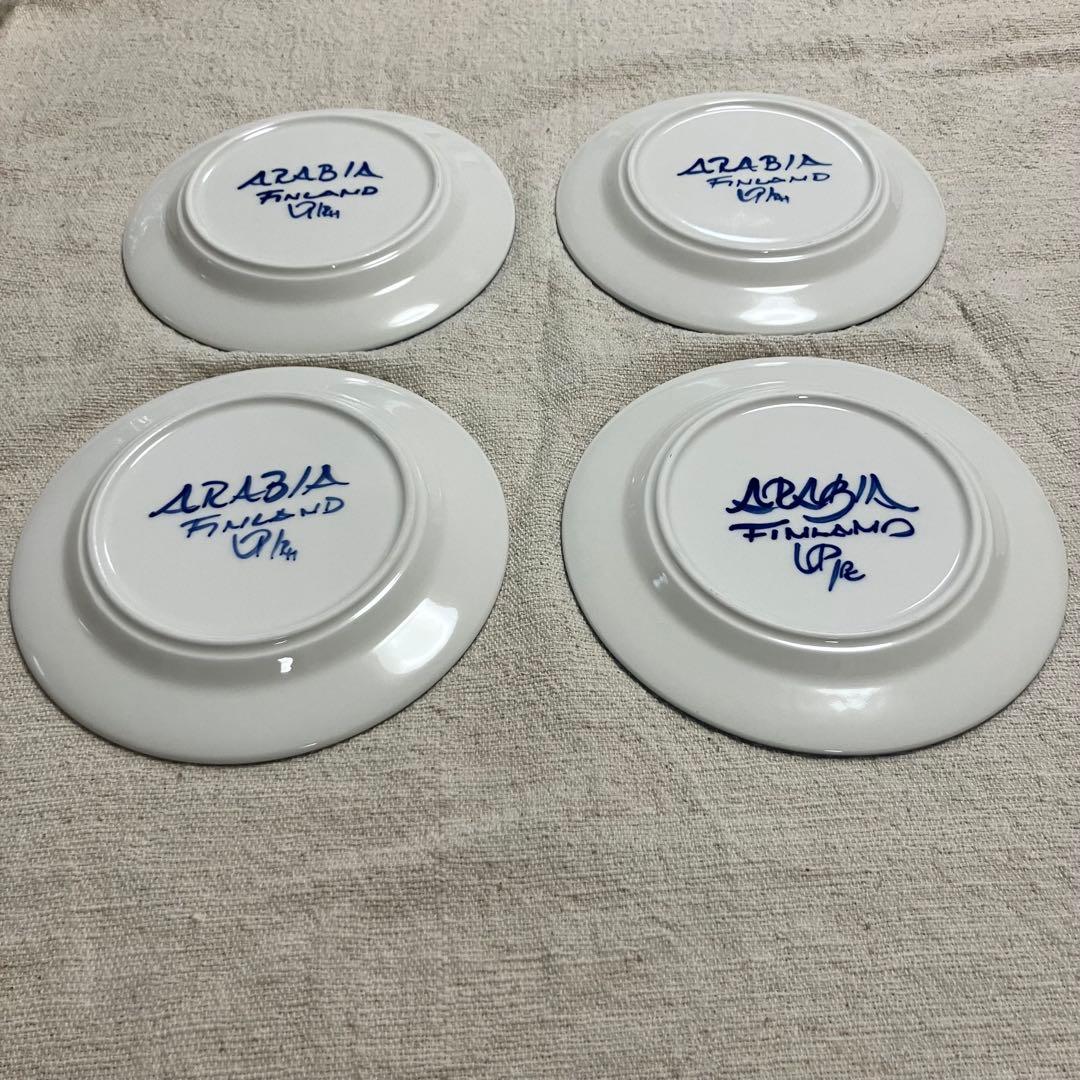 アラビア　ヴァレンシア　Valencia Bread Plate 17cm 4枚