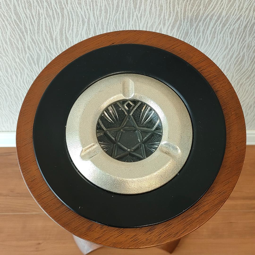 〈希少〉オールドマルニ　ヘキサグラム　灰皿　スモークスタンド　マホガニー