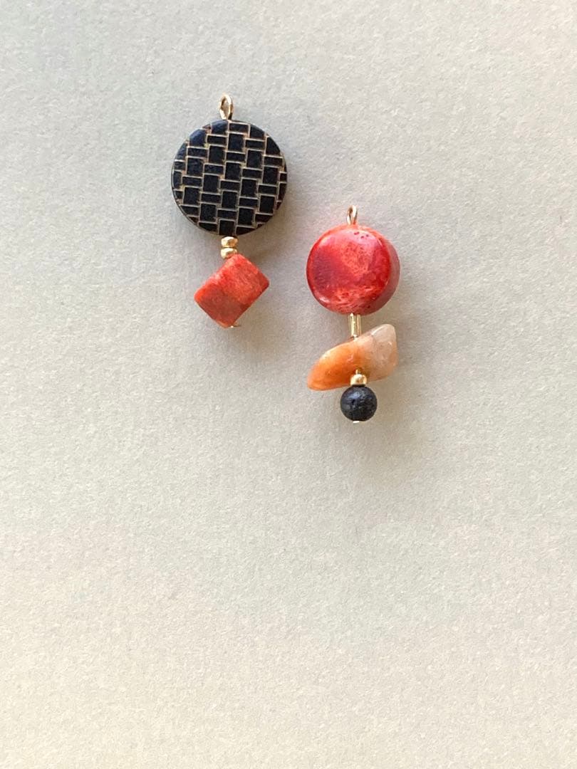 no.260 イソバナ珊瑚とミルキーカーネリアン　一点物