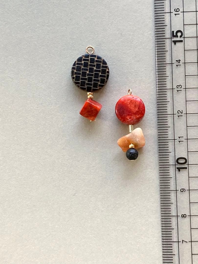 no.260 イソバナ珊瑚とミルキーカーネリアン　一点物