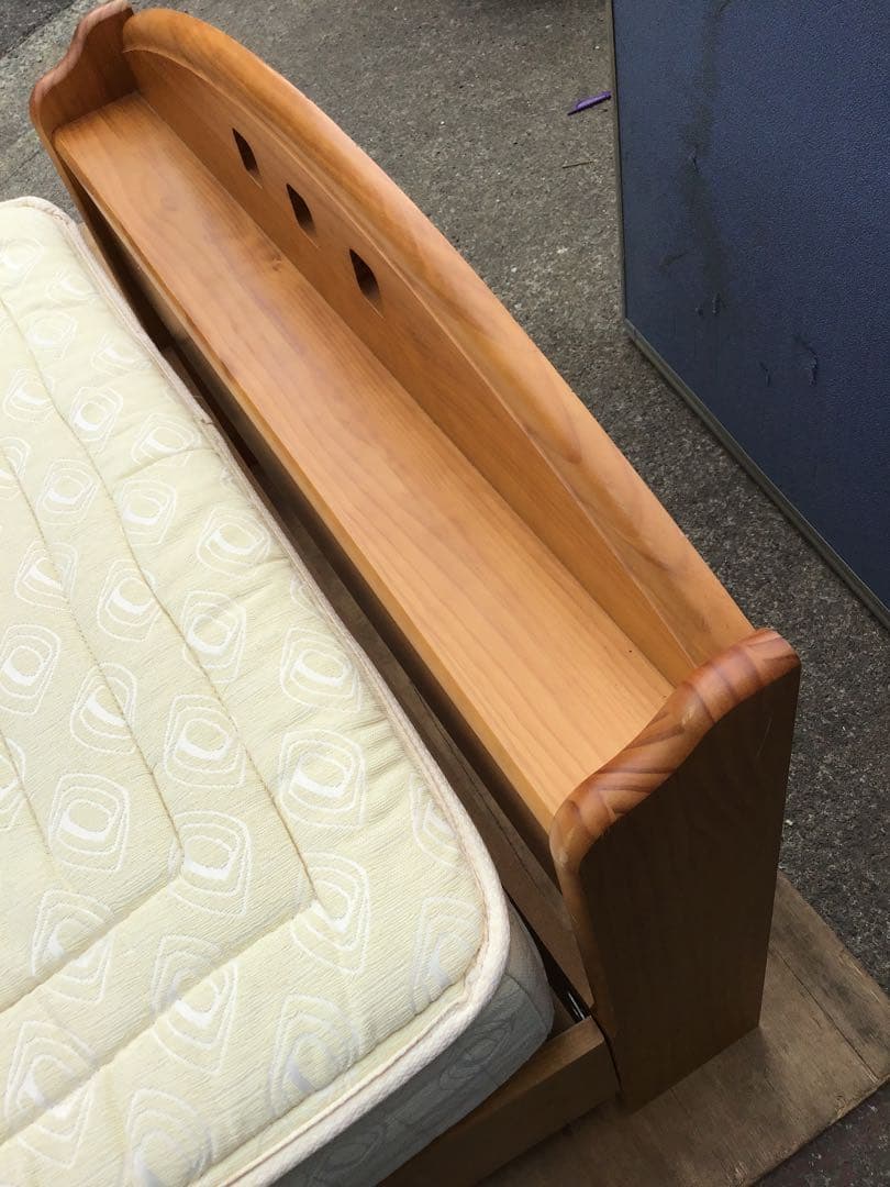 フランスベッド　木製シングルベッド マット　セット※直接引渡し希望！
