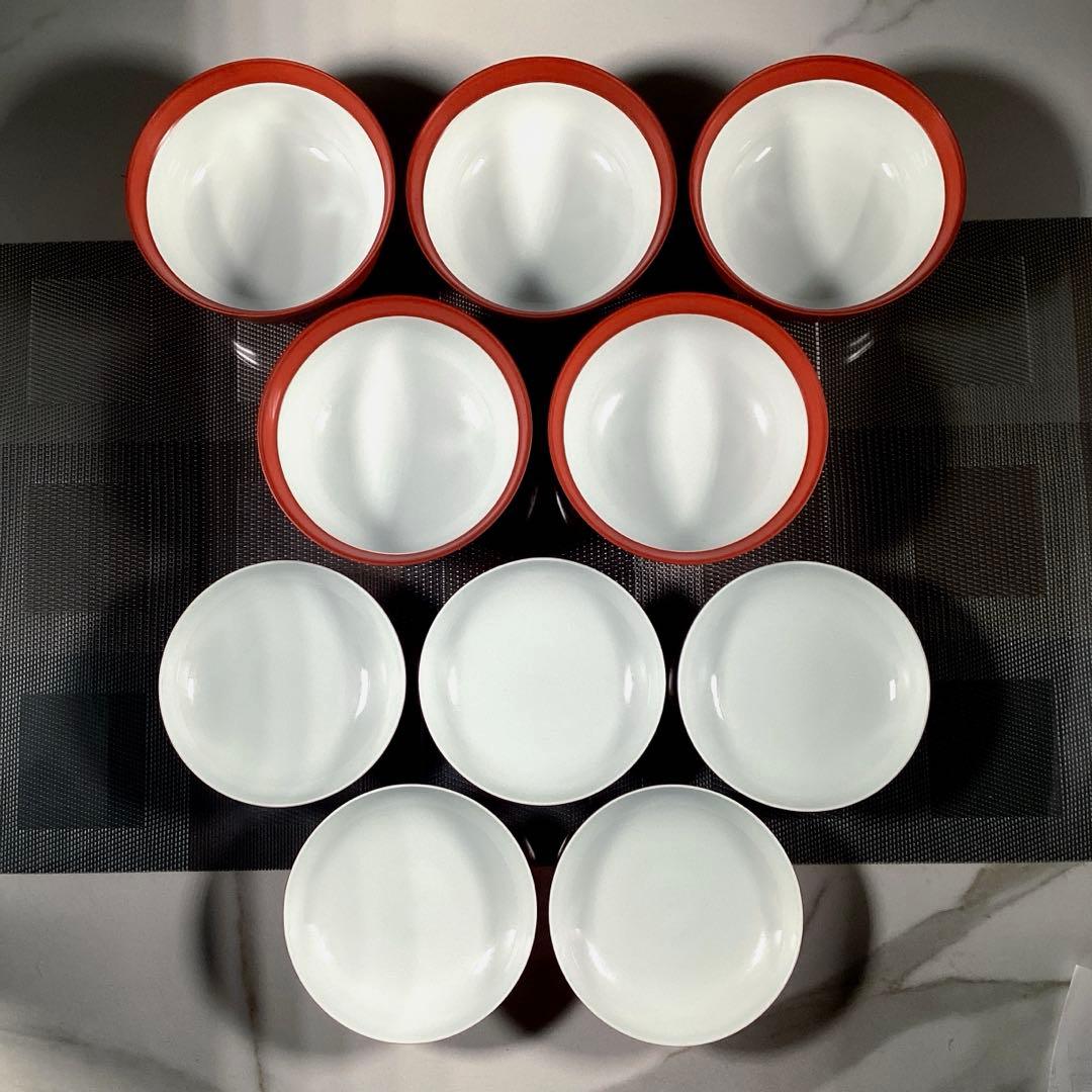 『冬うー特価』　たち吉　蓋付椀　煮物椀　5客