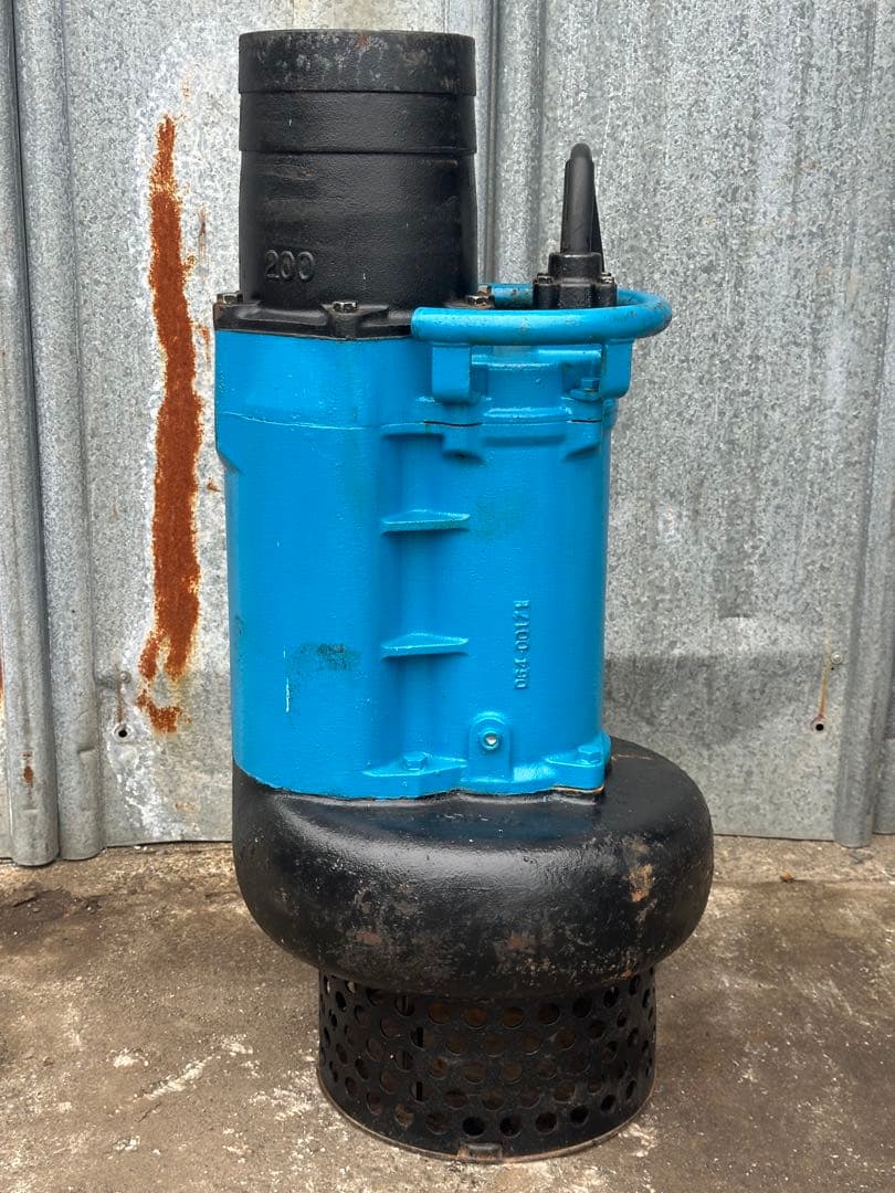 大1.ツルミ排水用水中ポンプKRS-85.5 三相200V 50Hz 5.5kW