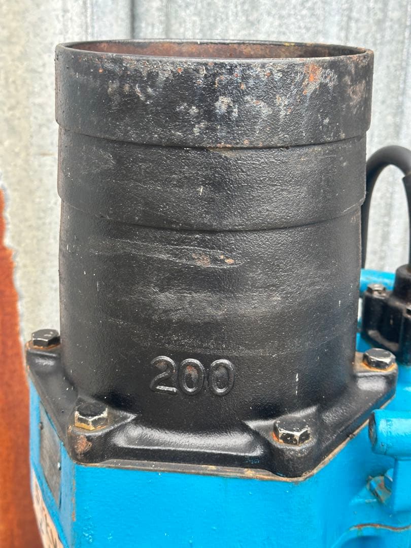 大1.ツルミ排水用水中ポンプKRS-85.5 三相200V 50Hz 5.5kW