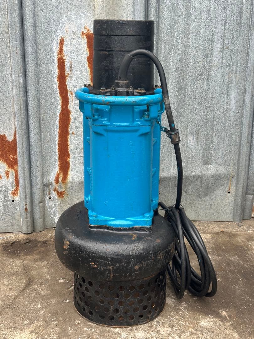 大1.ツルミ排水用水中ポンプKRS-85.5 三相200V 50Hz 5.5kW