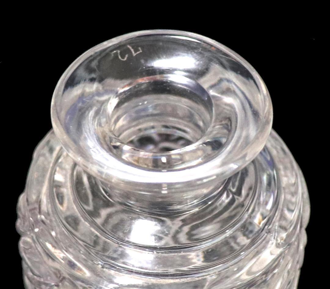 アンティーク・サンルイ 希少型香水瓶 14cm 水仙の花パフュームボトル スミレ