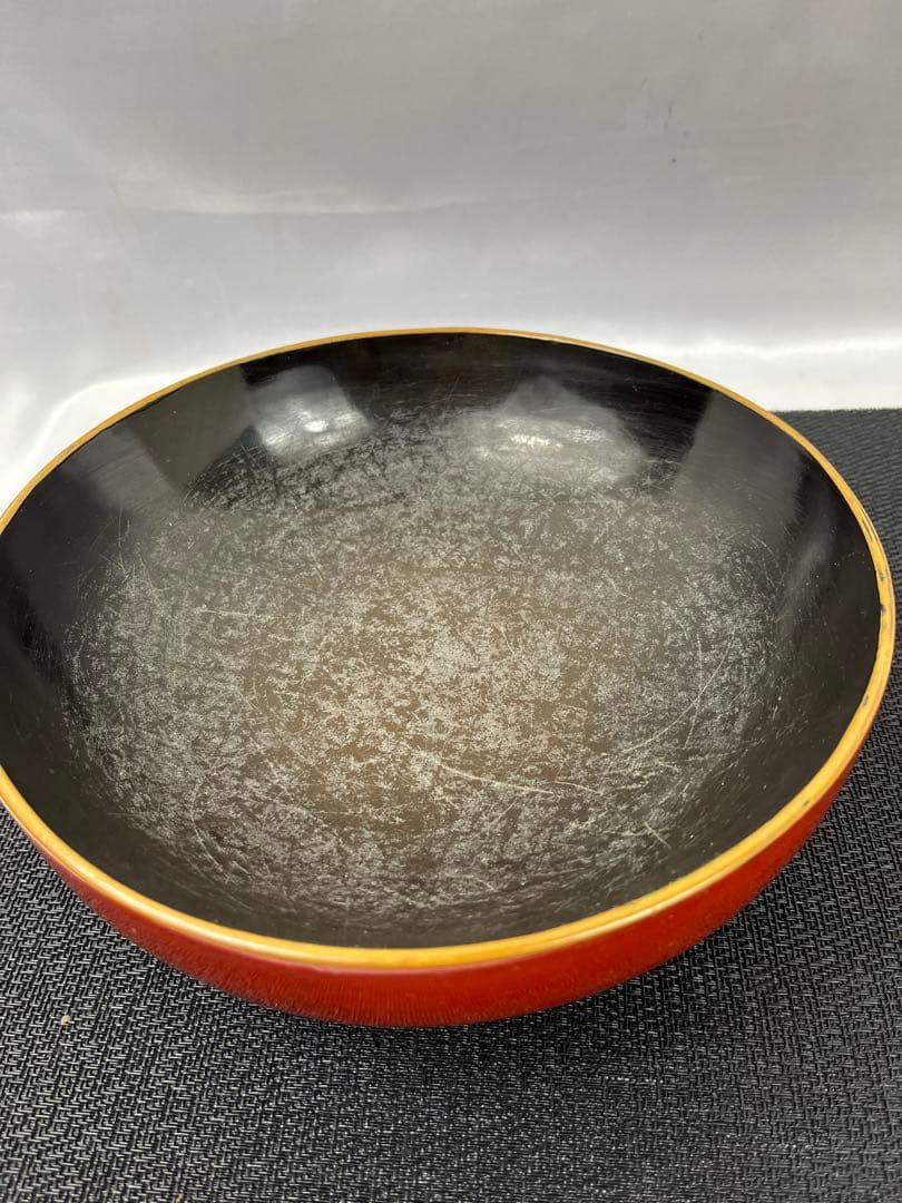 【箱入漆器】漆芸 御盆 アンティーク 2029