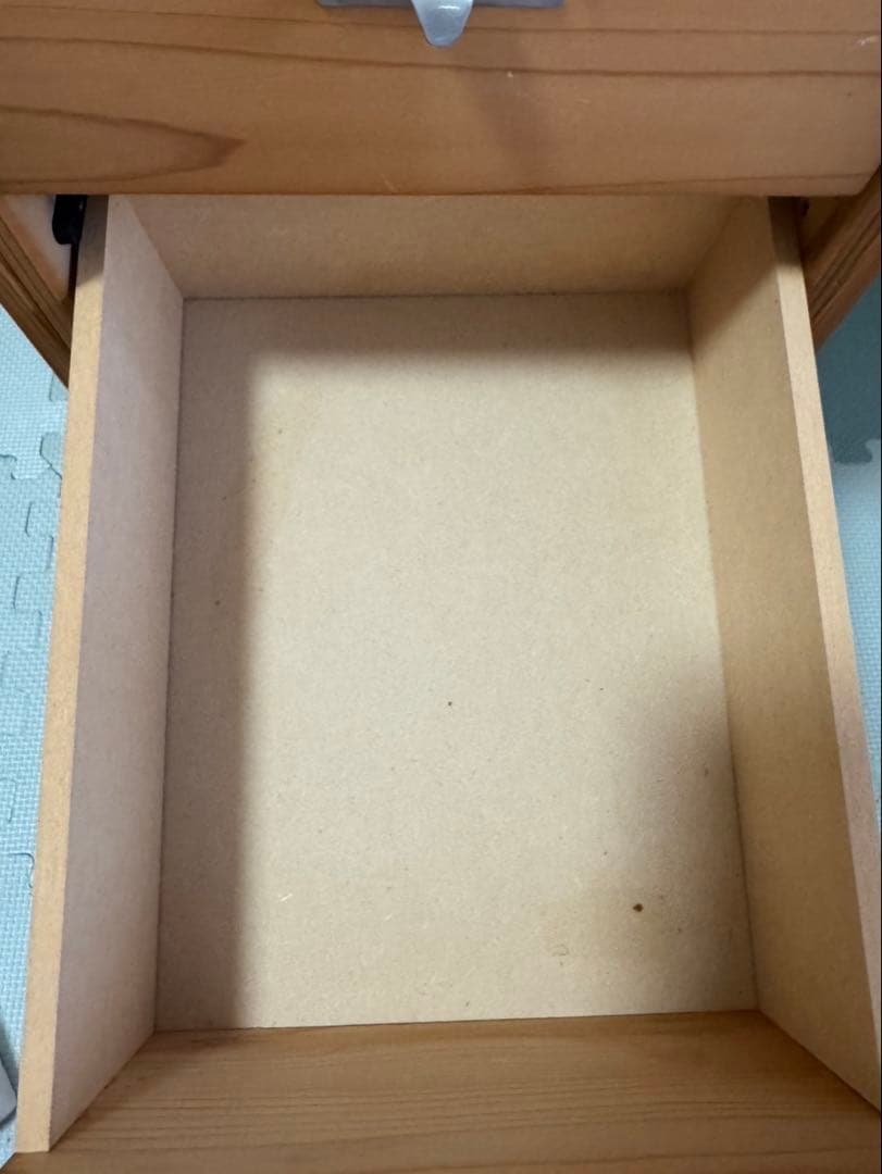 スリムチェスト 7段 木製 引き出し ナチュラル レトロ 北欧風 無垢材風 収納