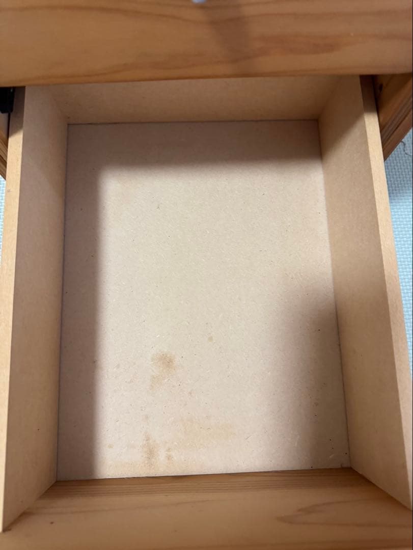 スリムチェスト 7段 木製 引き出し ナチュラル レトロ 北欧風 無垢材風 収納