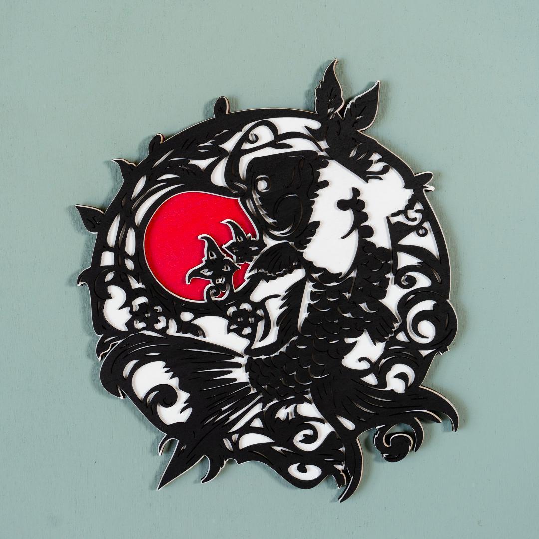 こいのぼり　季節飾り　 和の風を感じるウォールアート 【端午の節句】