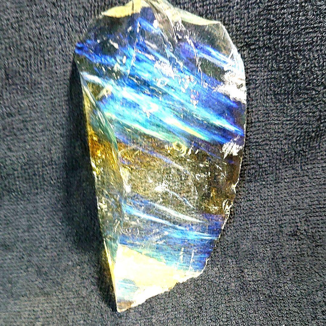 ☆クリアオブシディアン原石カナリーイエロー☆☆☆天然ガラス