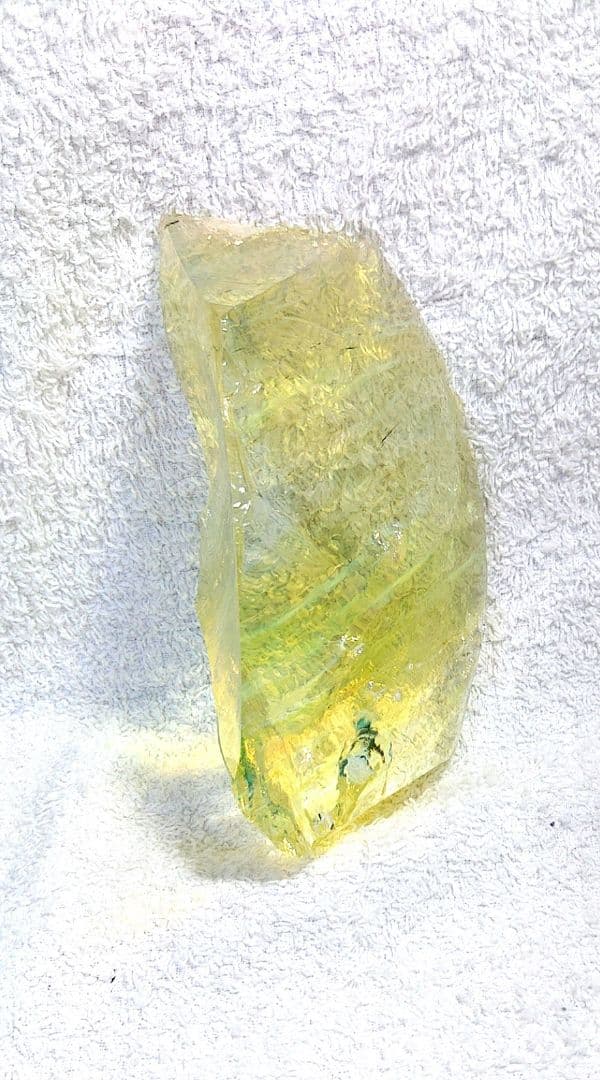 ☆クリアオブシディアン原石カナリーイエロー☆☆☆天然ガラス
