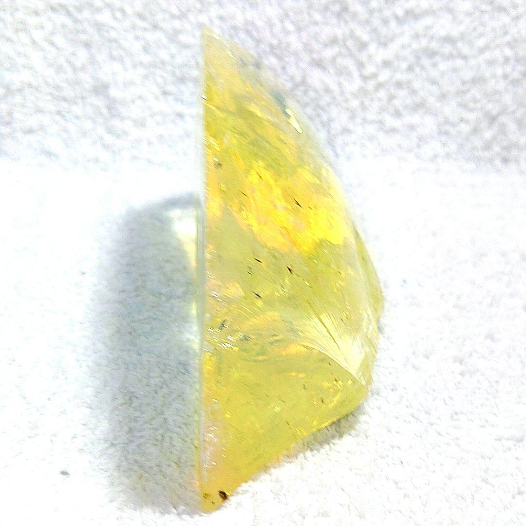 ☆クリアオブシディアン原石カナリーイエロー☆☆☆天然ガラス