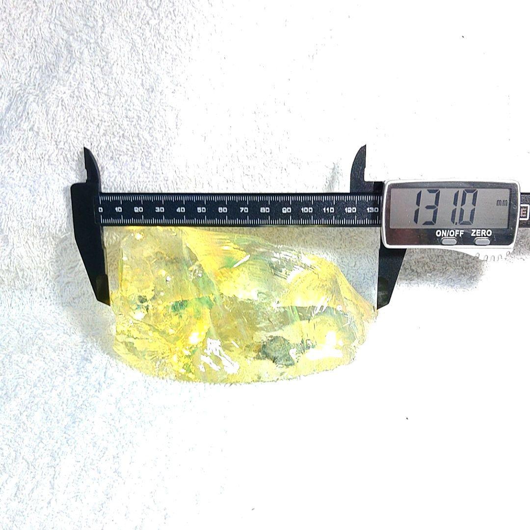 ☆クリアオブシディアン原石カナリーイエロー☆☆☆天然ガラス