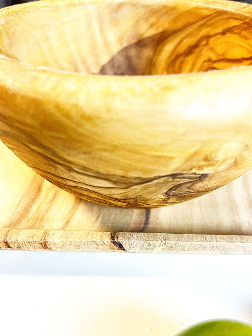 オリーブウッド 手作りボウル トレー 海外製チュニジア イタリア