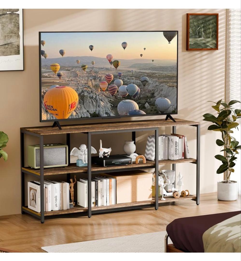 Aquzee 55型対応テレビ台 125cm幅 テレビスタンド 収納付き