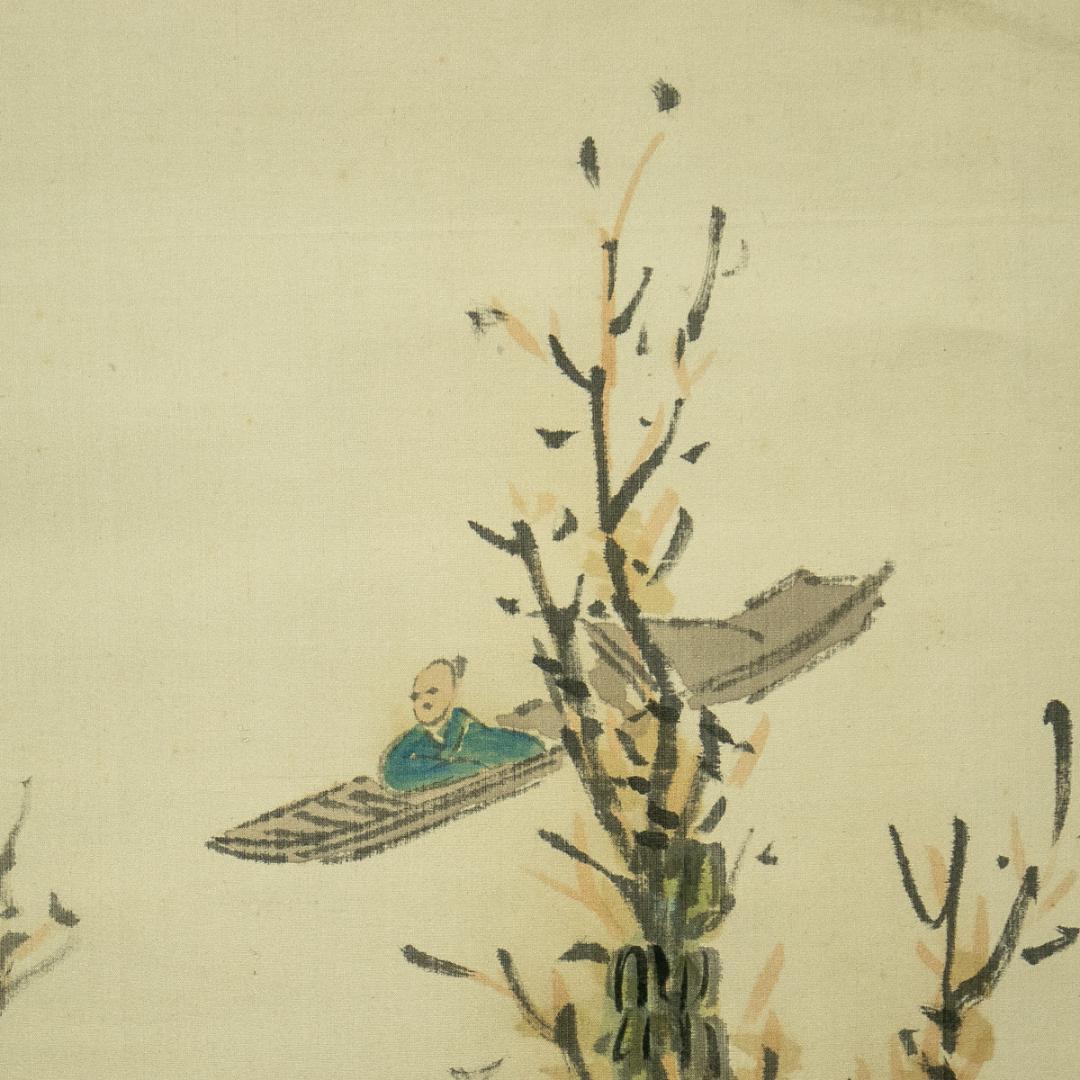 掛軸-1699 清水寺 大西良慶 山水画賛 絹本 松本大圓識箱 - メルカリ