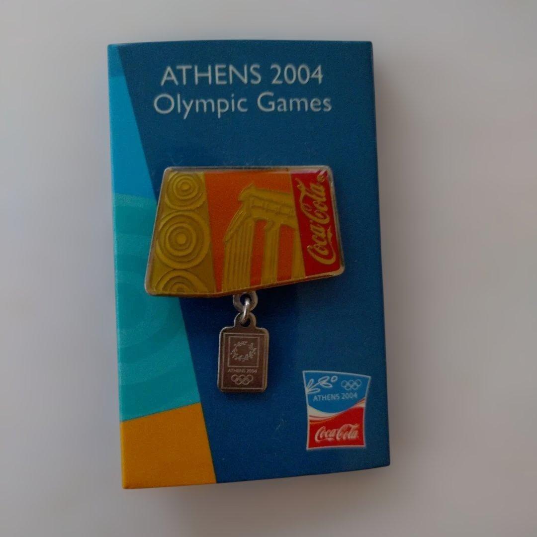 非売品 コカ・コーラ×アテネオリンピック2004 ピンバッジ - メルカリ