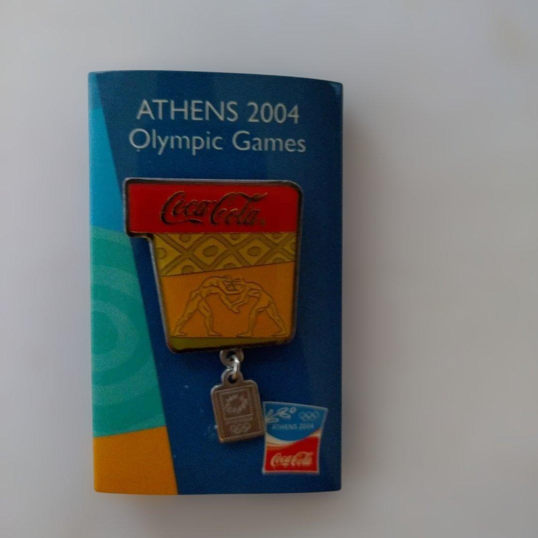 非売品 コカ・コーラ×アテネオリンピック2004 ピンバッジ - メルカリ