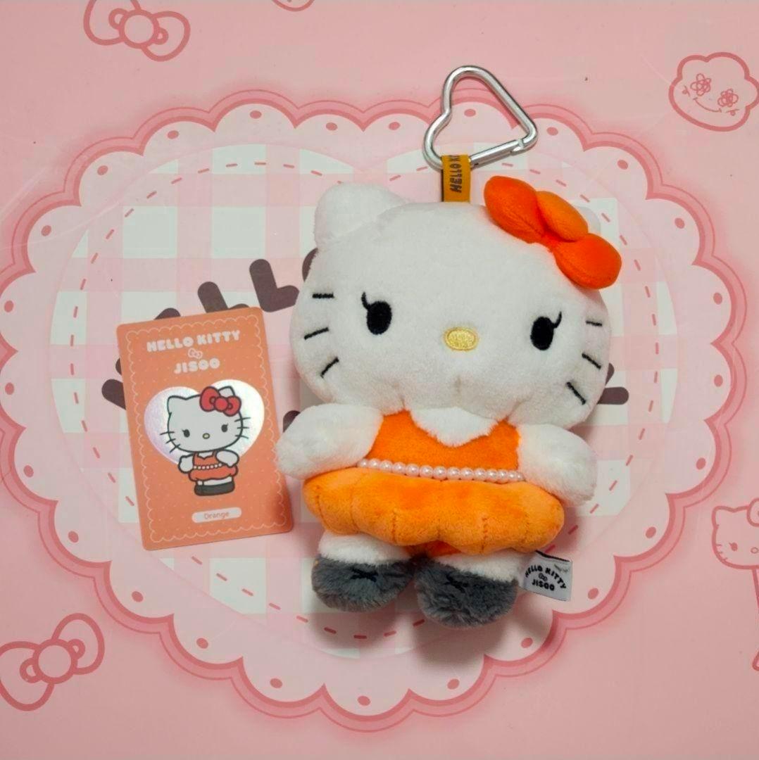 BLACKPINK ジス ハローキティぬいぐるみ キーホルダー オレンジ - メルカリ