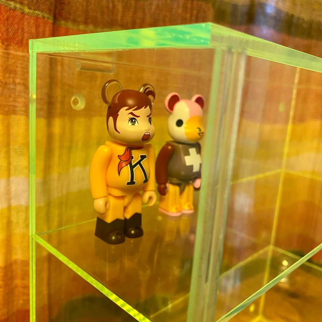 アクリル ディスプレイケース 3段 据置 壁掛け ウォールラック レトロ 美品