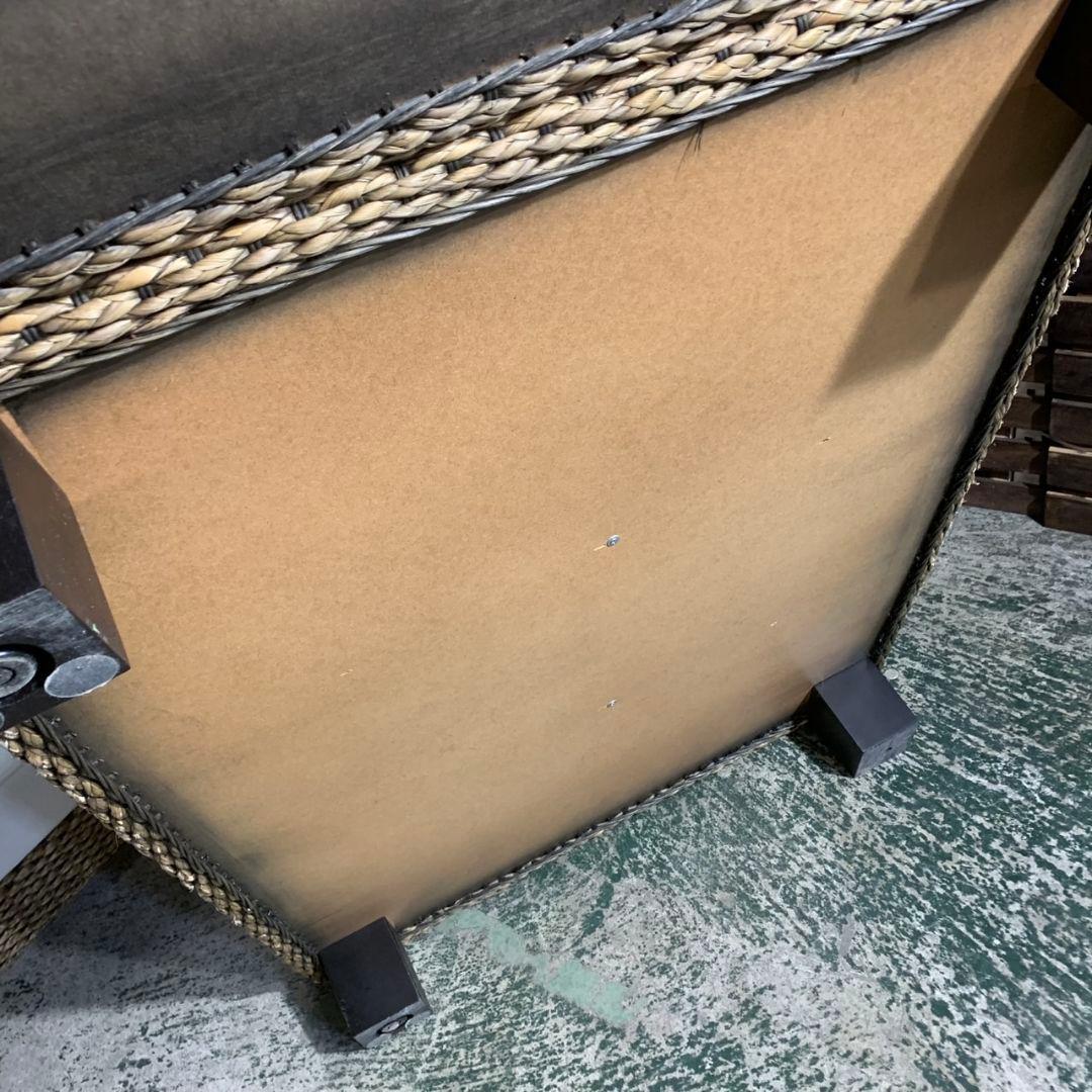 きょうこ 直接引取 H619\" アジアンソファ L型 ファブリック