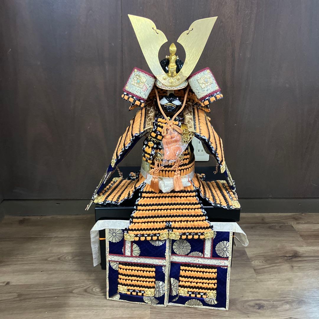 E-壁 古代大鎧 比叡奴 (比叡奴) 三郎作 兜飾り 五月人形 端午の節句 置物