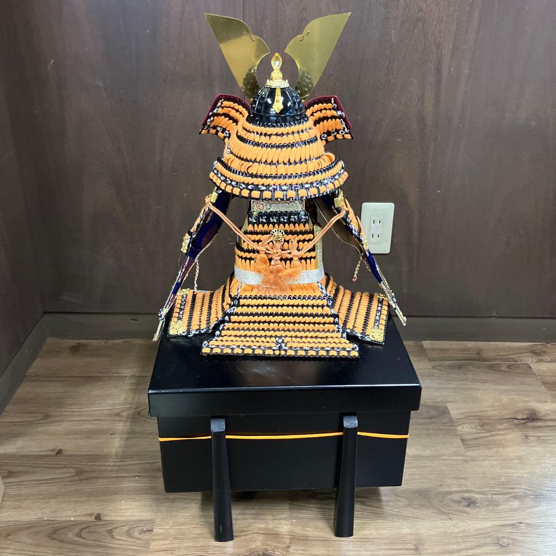 E-壁 古代大鎧 比叡奴 (比叡奴) 三郎作 兜飾り 五月人形 端午の節句 置物