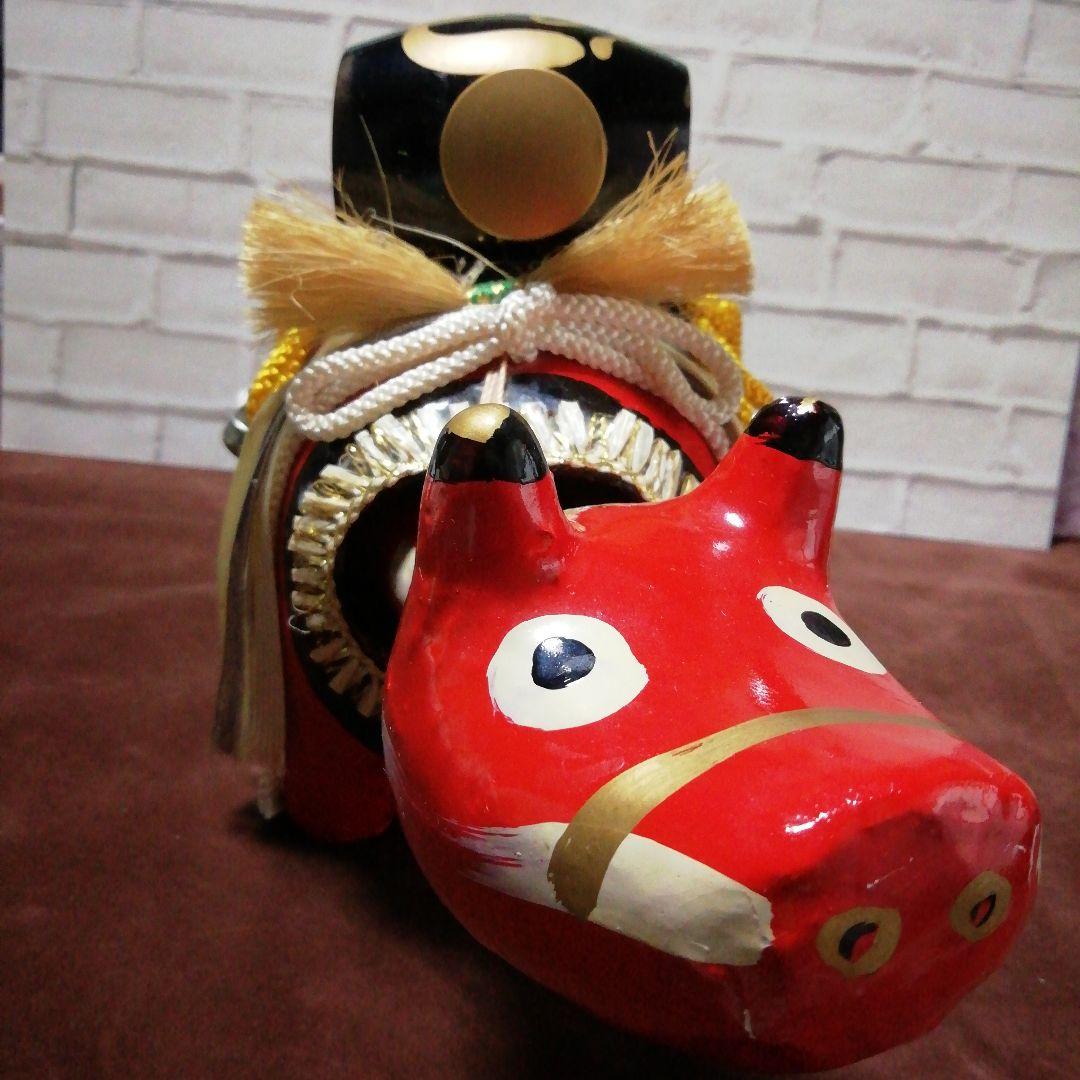 ・昭和レトロ　福小槌　背負った赤べこ　当時物　値下げ最終価格になります。