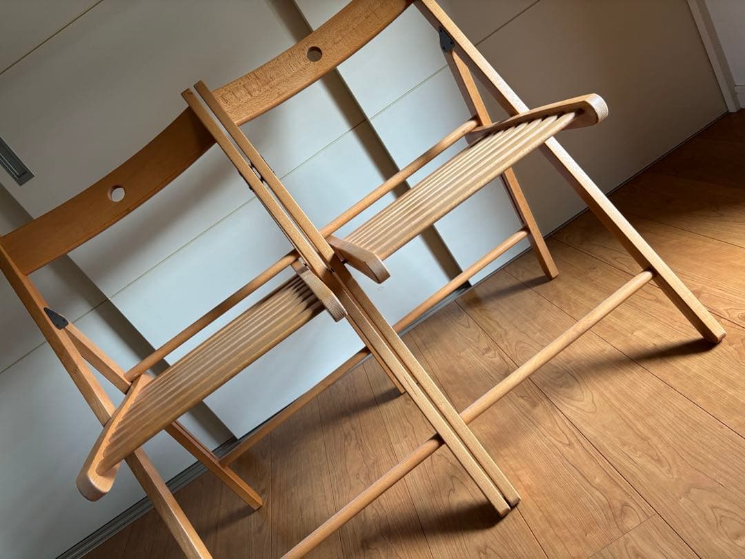 【IKEA】　FRÖSVI フロースヴィ　折りたたみチェア　2脚セット