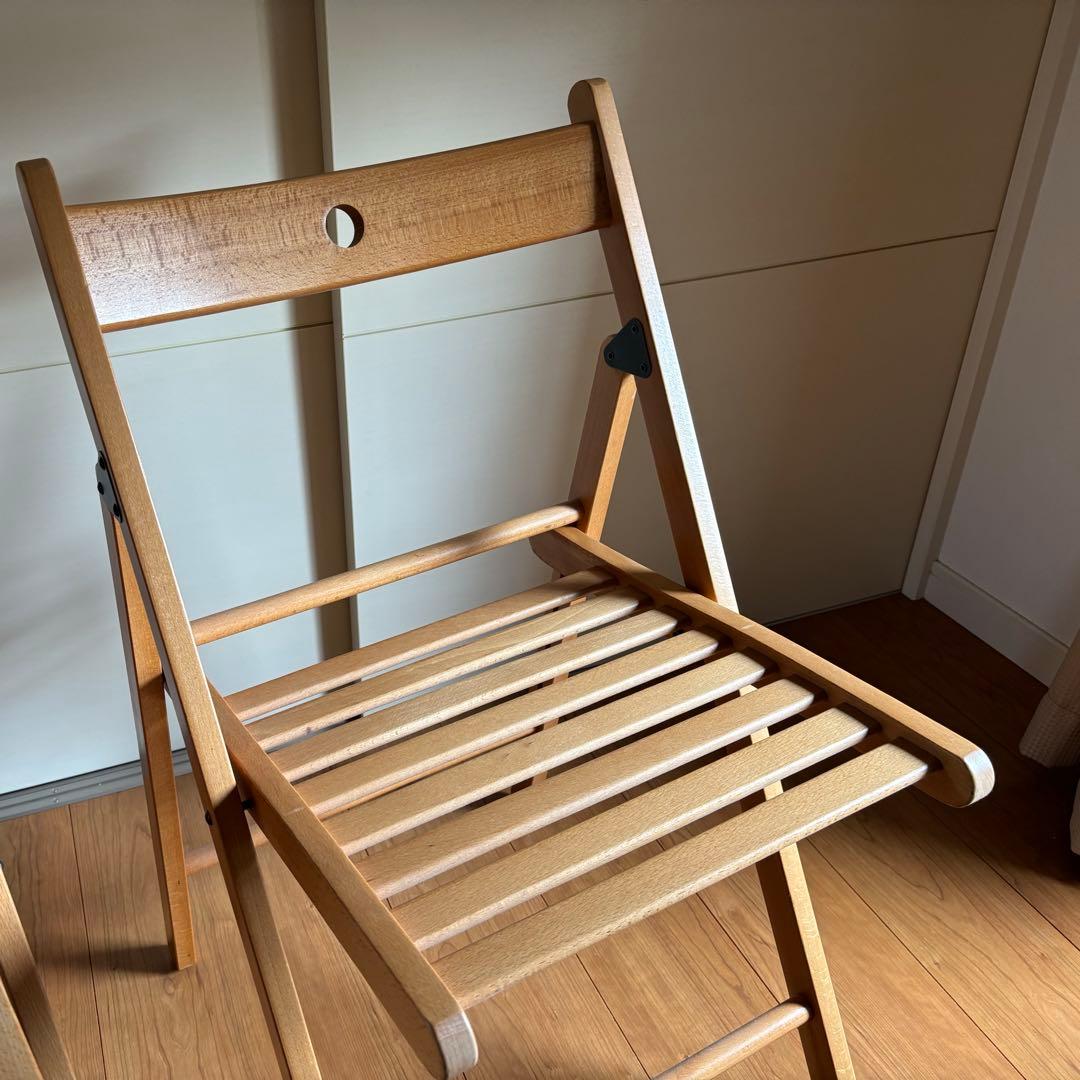 【IKEA】　FRÖSVI フロースヴィ　折りたたみチェア　2脚セット