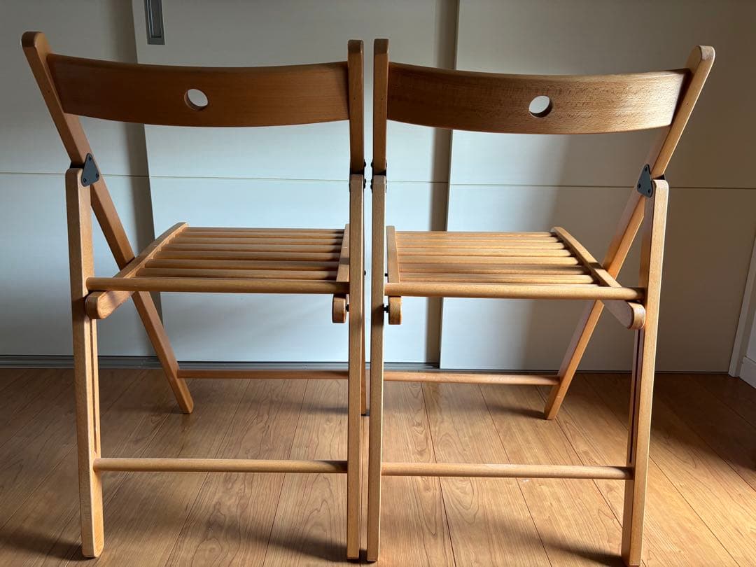 【IKEA】　FRÖSVI フロースヴィ　折りたたみチェア　2脚セット