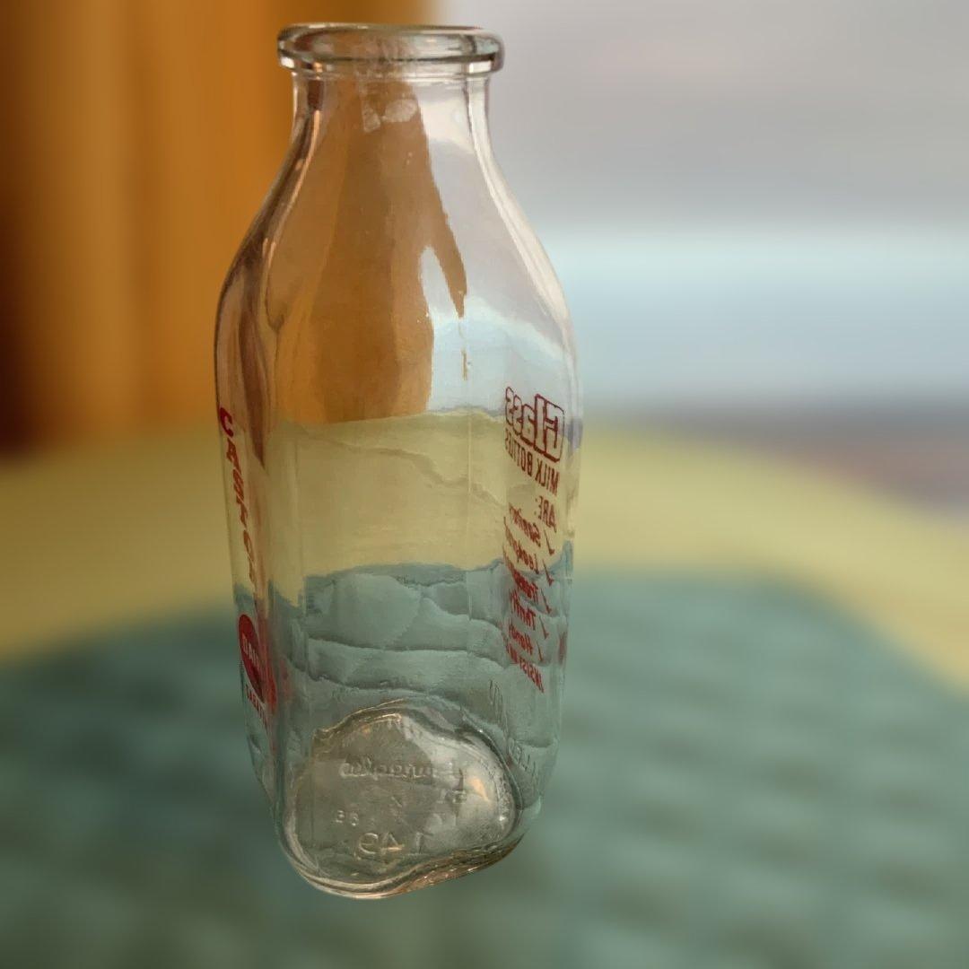 ヴィンテージ　ミルク　グラス　ボトル　milk glass