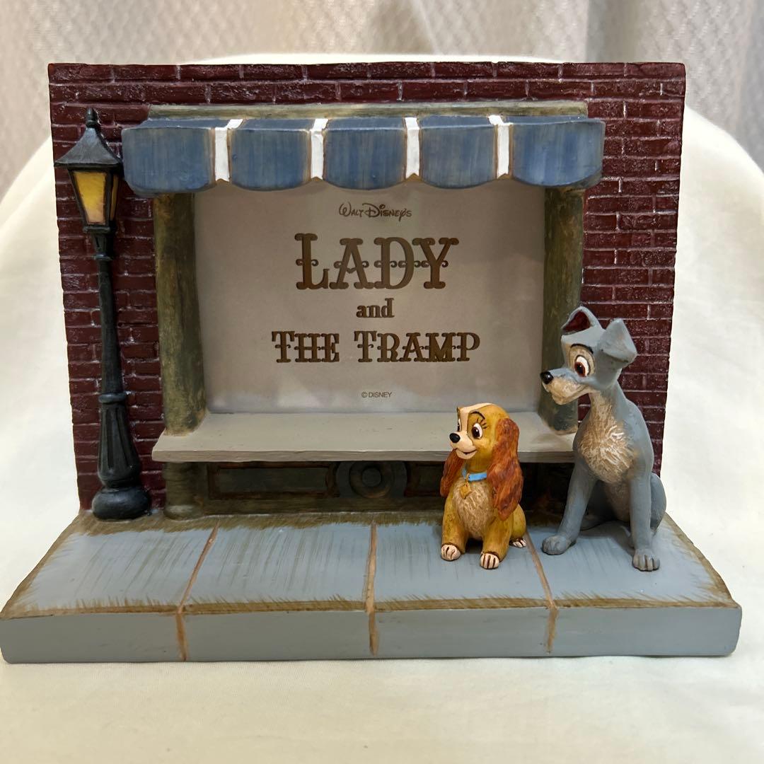 ディズニー　わんわん物語　レディ&トランプ　フォトフレーム　セトクラフト2005