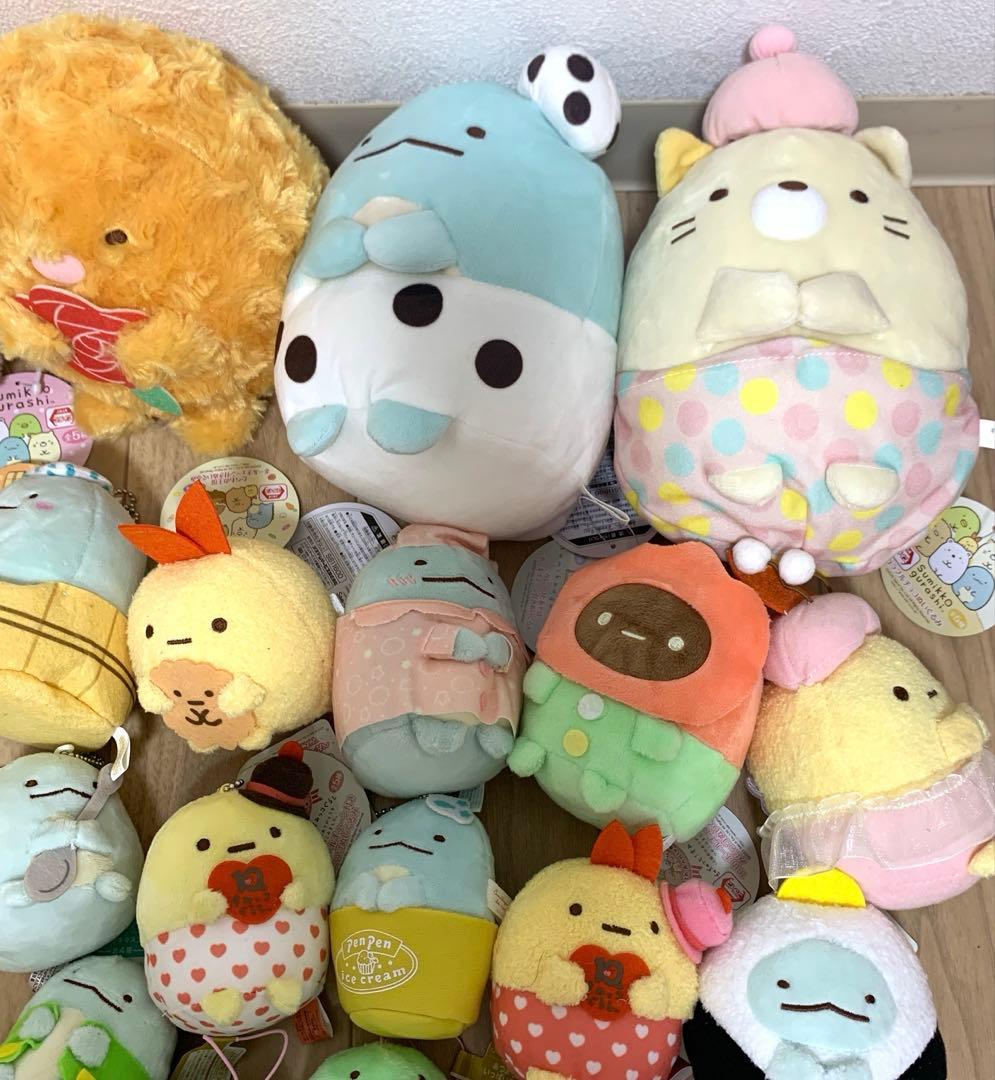 すみっコぐらし　ぬいぐるみ　キーホルダー　ストラップ　まとめ売り　大量　タグ付き