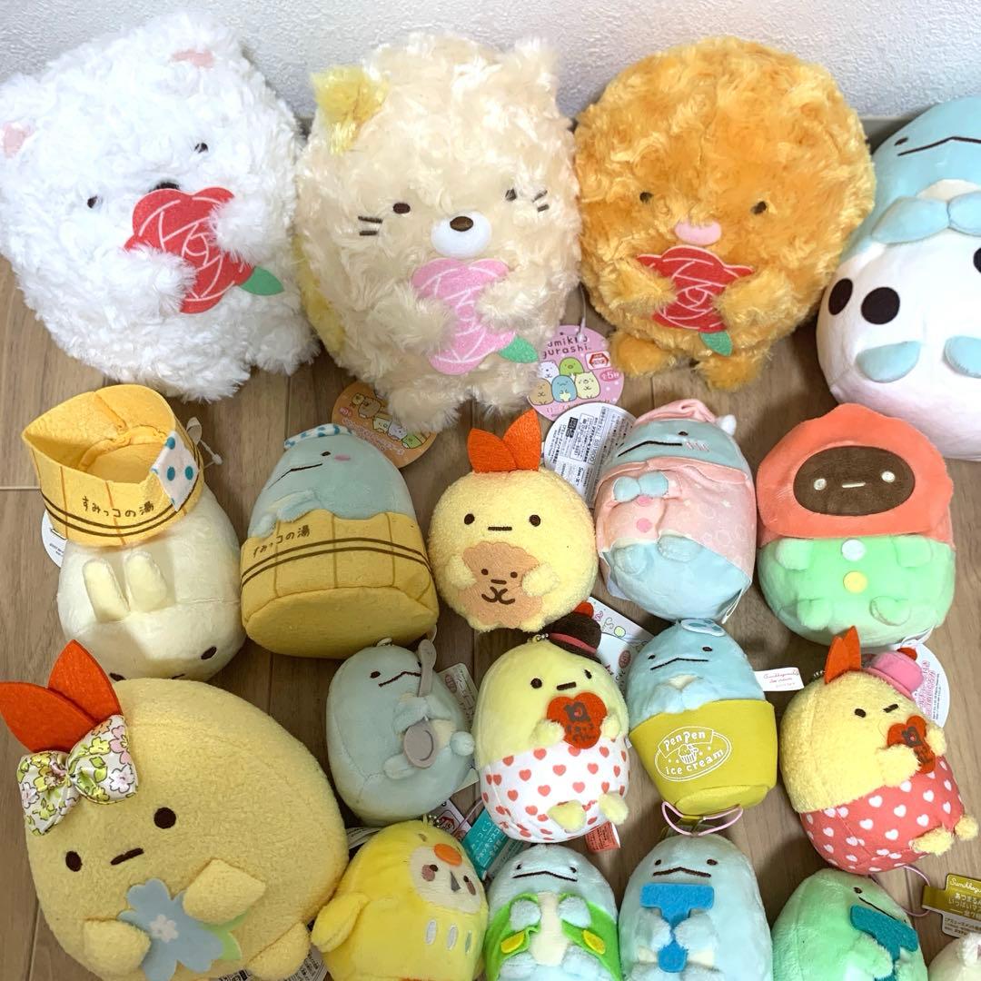 すみっコぐらし　ぬいぐるみ　キーホルダー　ストラップ　まとめ売り　大量　タグ付き
