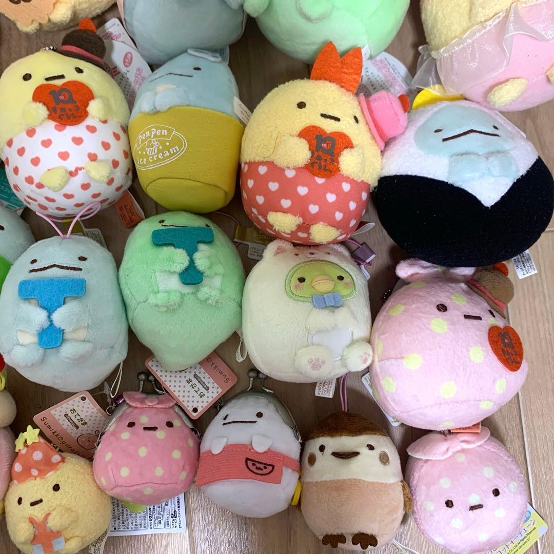 すみっコぐらし　ぬいぐるみ　キーホルダー　ストラップ　まとめ売り　大量　タグ付き