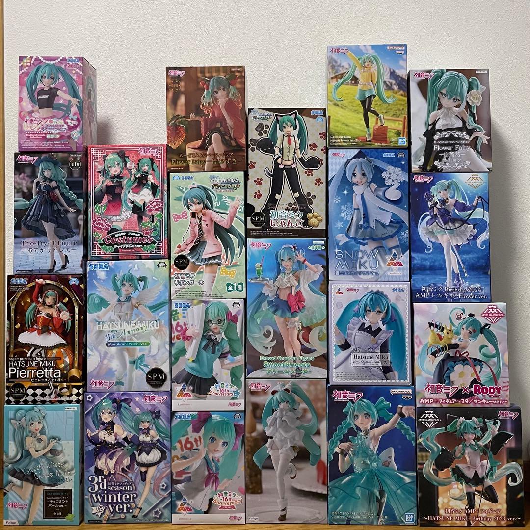 初音ミク プライズフィギュア まとめ売り 22点セット - メルカリ