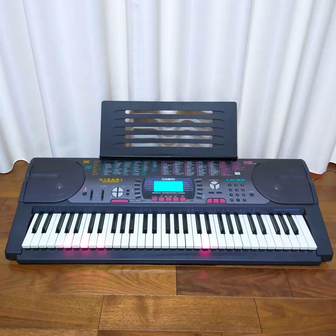 CASIO LK-60 電子キーボード・電子ピアノ - メルカリ